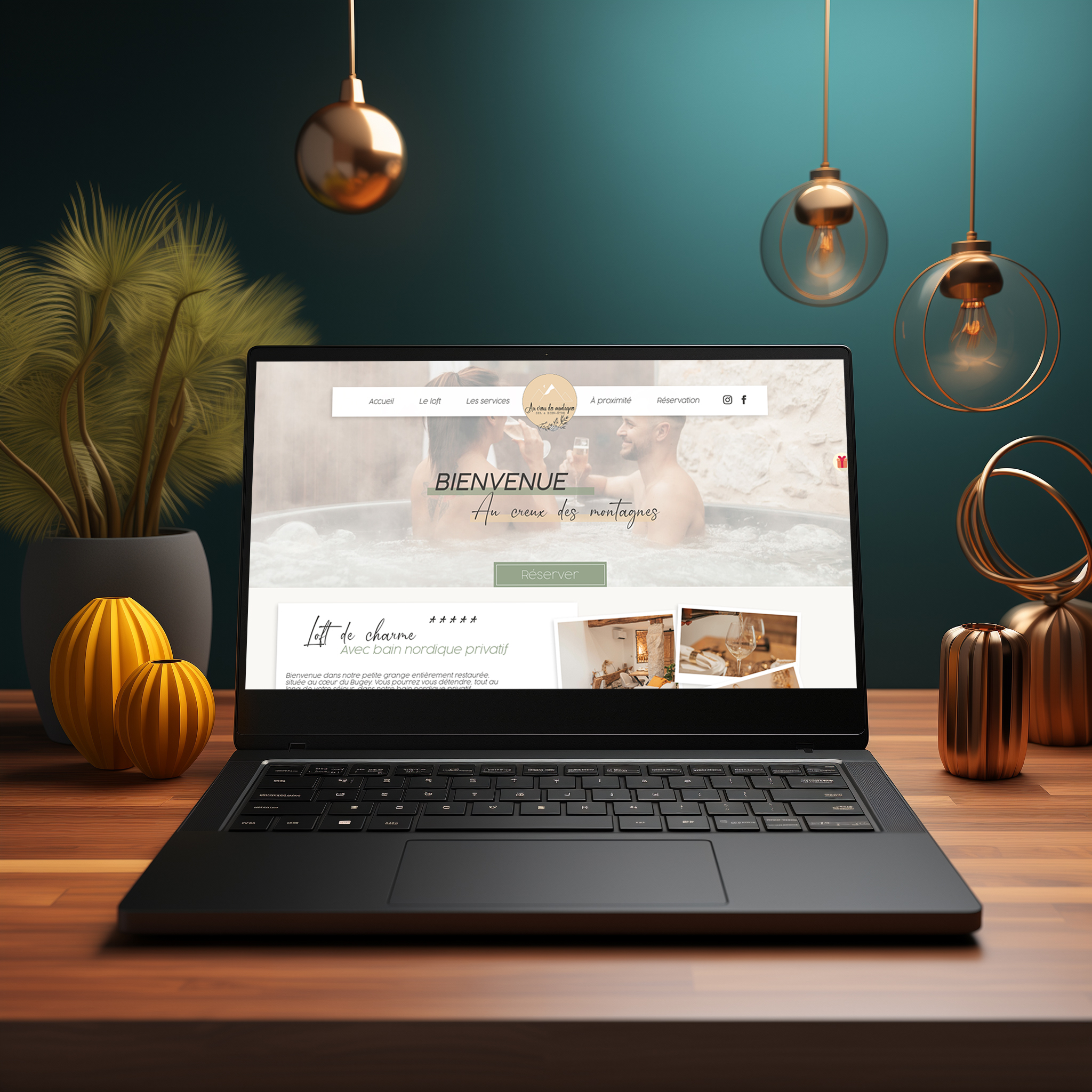 Création du site web Aux creux des montagnes
