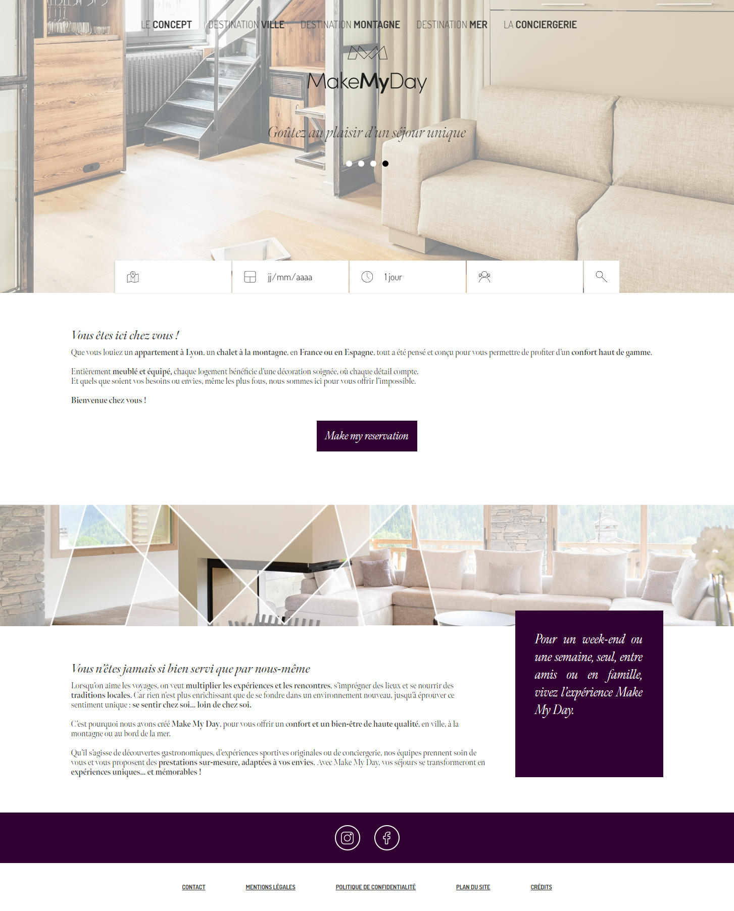 Site internet : Make my day | Liongency | Agence de communication digitale